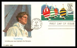 US UX100 Summer Olympics Fleetwood U/A FDC Postal Card