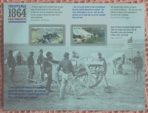 2014 US Sc. #4910-4911 Civil War Issue, sheet of 12, MNH, very good shape