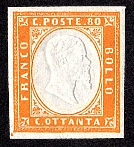 Italy Scott 14 Mint never hinged.