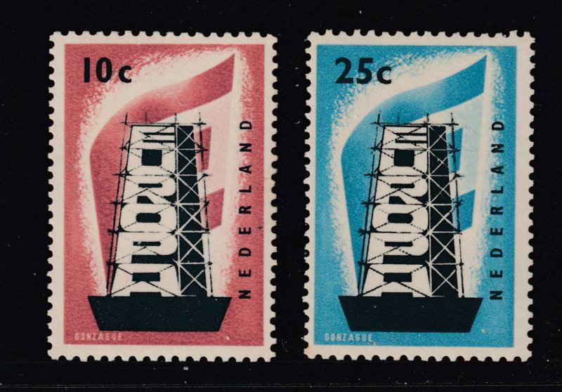 Netherlands the 1956 Europa pair MNH