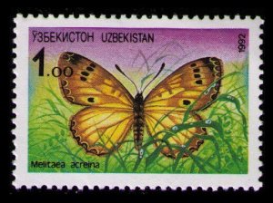 UZBEKISTAN 1992 1r SC#2 MNH BUTTERFLY Melitaea Acreina