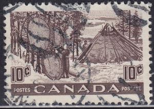 Canada 301 Drying Animal Hides 1950