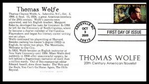 US 3444 Thomas Wolfe Tillotson U/A FDC