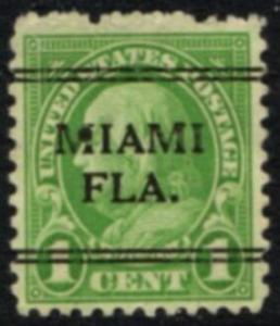 US Stamp #632x241 - Benjamin Franklin Regular Issue 1926-34 w/ Precancel