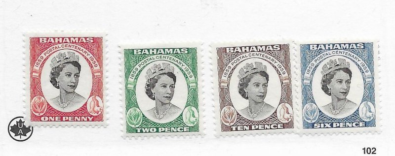 Bahamas #174-177 MH - Stamp