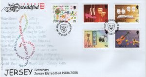 Jersey 2008 FDC Sc 1306-1310 Eisteddfod Centenary Set of 5