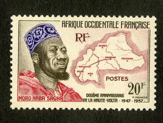 FRENCH WEST AFRICA 84 MNH SCV $1.60 BIN $1.00 MAP