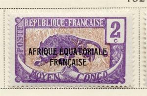 Middle Congo 1924 Early Issue Fine Mint Hinged 2c. Optd 324724