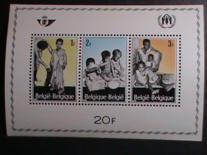 Belgium Stamp:1967,SC# b806 World refugees:- mnh S/S sheet-rare