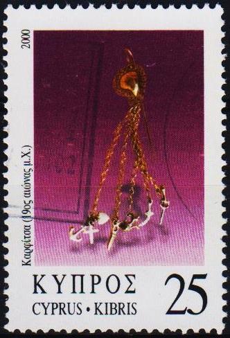 Cyprus. 2000 25c S.G.987 Fine Used