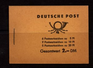 Germany (East) Michel MH3b 1961 Stamp Booklet VFMNH CV €7 = $10.75 cdn.