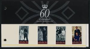 Gibraltar 1067-70 in Presentation Pack - Queen Elizabeth Diamond Wedding Anniv