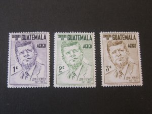 Guatemala 1964 Sc C299-30 set MNH