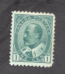 CANADA # 89iii VF MINT NH 1c BLUE-GREEN KEVII BS27649