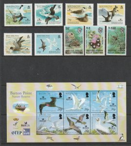 British Indian Ocean a small MNH lot 2 sets & a mini