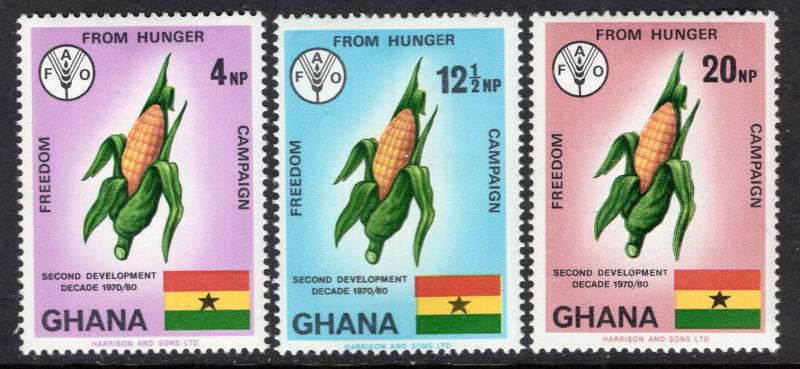 Ghana 418-420 MNH VF
