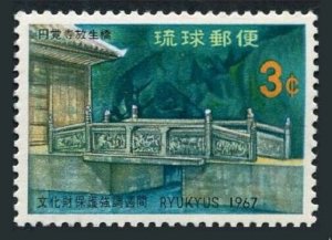 RyuKyu 164 block/4, MNH. Michel 193. 1967. Hojo Bridge.Enkaku Temple, 1498.