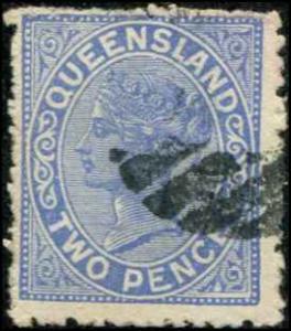 Queensland SC#58 Victoria 2d Used SCV $5.00