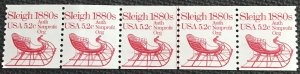 US #1900 MNH Coil PNC/5 P#1 Sleigh SCV $3.00 L37