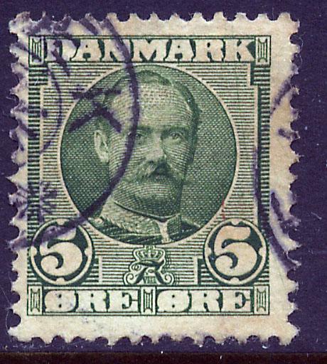 Denmark 72, 5o King Frederik VIII. Used. (258)