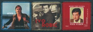 Croatia 2018 MNH Music Vice Vukov Ivo Robic Arsen Dedic 3v S/A Set Stamps