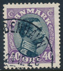 Denmark Scott 116 (AFA 105), 40ø Christian X , F-VF used