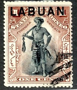 Labuan, Scott #72Ad, cto