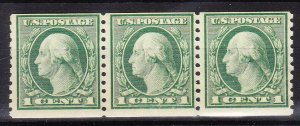 MOstamps - US Scott #490 Mint OG NH Coil Strip of 3 - Lot # HS-E95