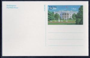 UX143 15 cent The White House Special Postal Card mint NH XF