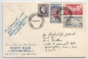 NZ Antarctic Research Program, Scott Base 1967 Autographed ... (55363)