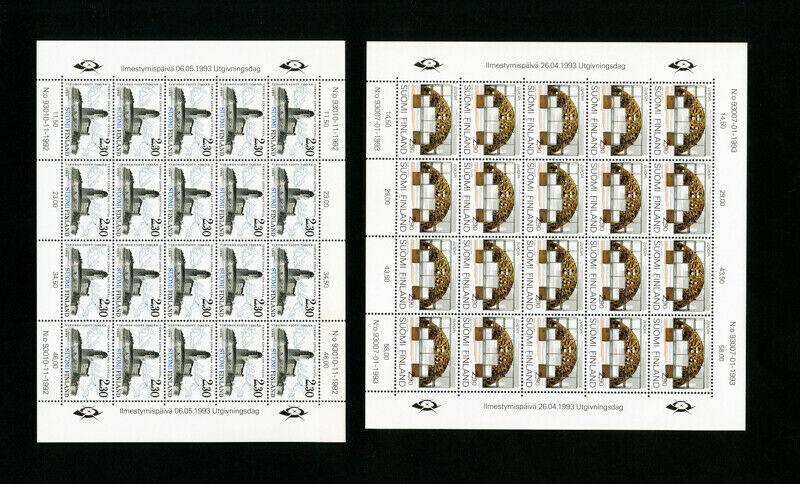 Finland Stamps Mint NH Sheets 1990's vintage in complete sets Scott $250