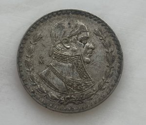 Mexico 1960, Un Peso, 10% Silver Coin