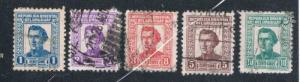 Uruguay 495-99 Used Artigas (U0121)