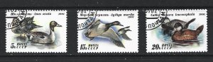 RUSSIA - 1991 DUCKS - SCOTT 6009 TO 6011 - USED