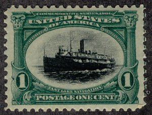 US #294 SCV $75.00 SUPERB JUMBO mint very lightly  hinged, super fresh colors...