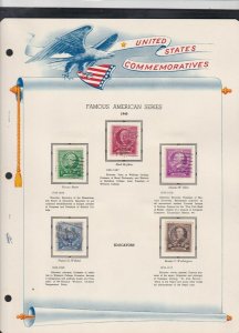 united states commemoratives famous american educators 1940 stamps page ref18259