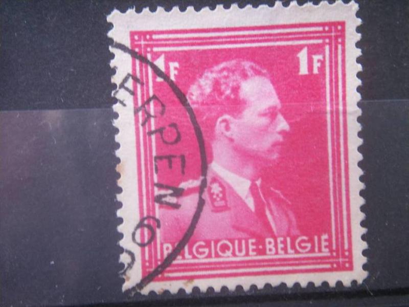 BELGIUM, 1936, used 1f, King Leopold III, Scott 284