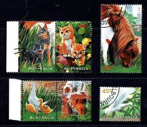 Australia 1996 Pets  Set of 6 CTO