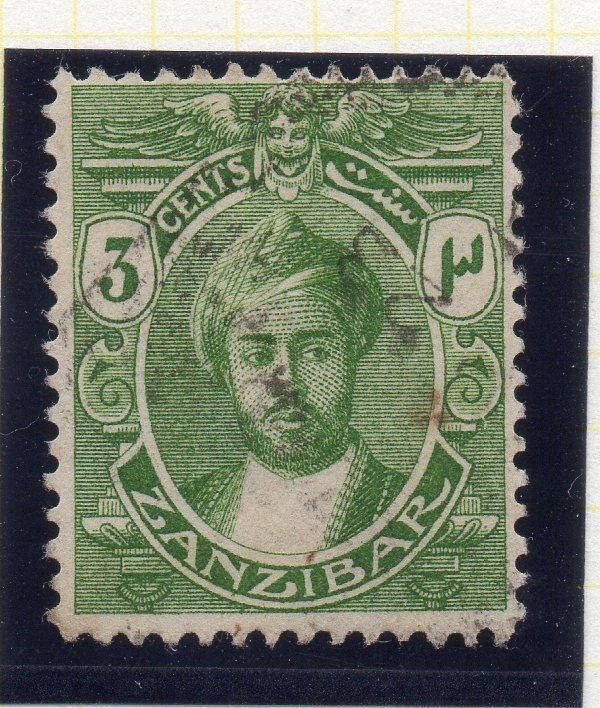 Zanzibar 1913-14 Early Issue Fine Used 3c. 115693