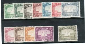 Aden #1 - #12 Very Fine Mint Lightly Hinged Complete Set