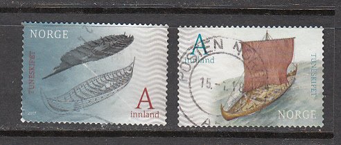 Norway SC# 1817-8  2017 Viking Ship set used