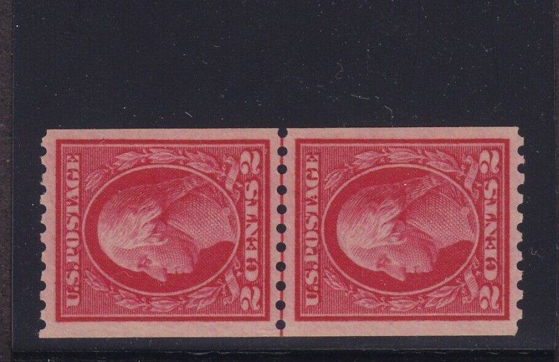 442 Line Pair VF+ OG mint never hinged with nice color cv $ 130 ! see pic !