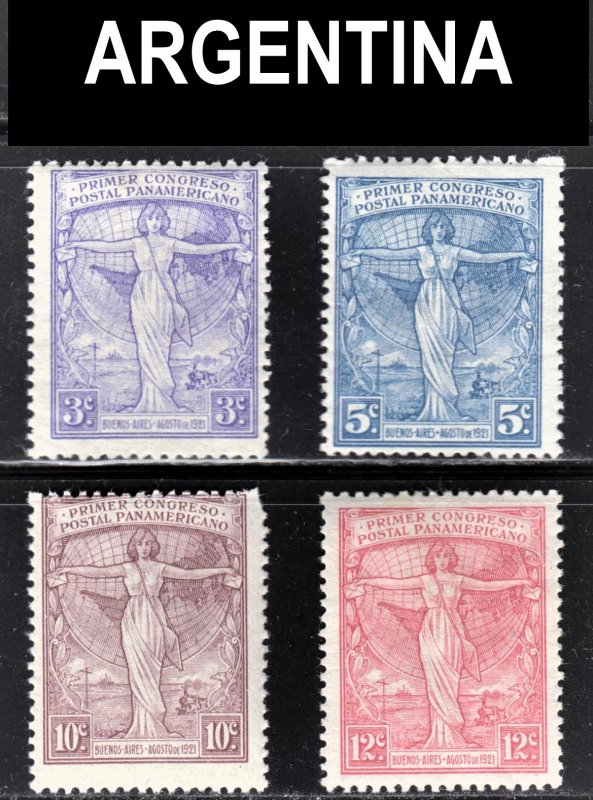 Argentina Scott 286-89 complete set F to VF mint OG H or HR.