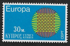 Cyprus #341 30m Europa - Flaming Sun ~ MNH