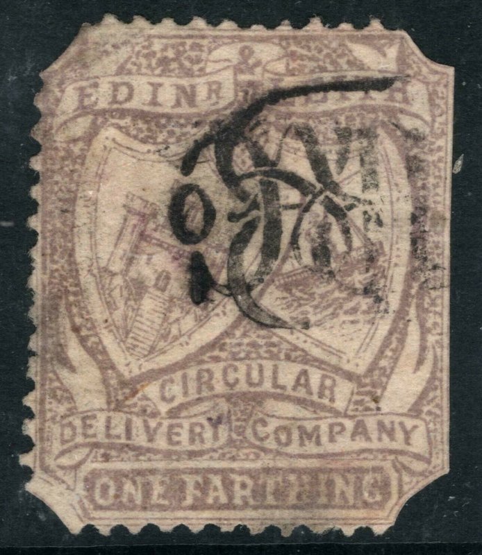 GB QV Locals CIRCULAR DELIVERY CO Scotland Edinburgh SG.CD8a *USED* RARE 1079