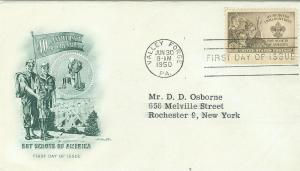 US Boy Scout Artmaster addressed FDC