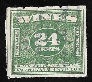 RE100 24 cents Wine Stamps used VF