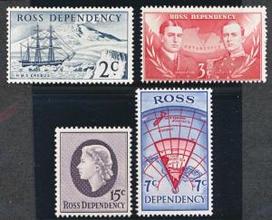 NEW ZEALAND: ROSS DEP. L5-8 MINT VF NH, MAP, SHIP