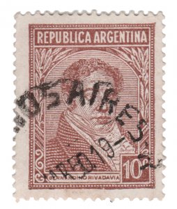 ARGENTINA STAMP 1942. SCOTT # 431. USED. # 3