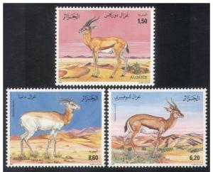 Algeria 1992 Gazelle Animals Nature Mammal Wildlife Stamps MNH Michel 1061-1063